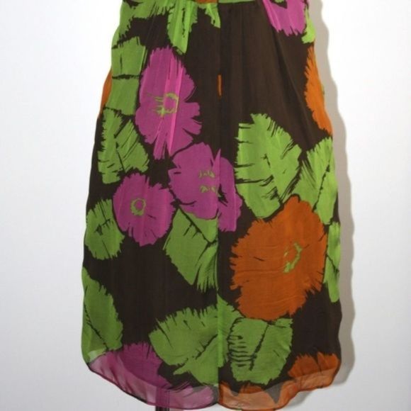 MILLY MULTI-FLORAL STRAPLESS DRESS SIZE 4 - Picture 6 of 6